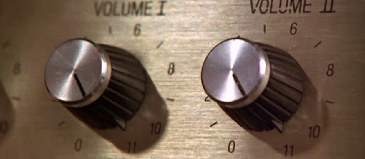 Notion at 11 (Spinal Tap Amp turned to 11)