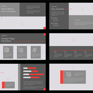 Array of sample template visuals