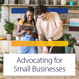 Banner: Advocating for Small Businesses