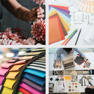 Mood board grid design
